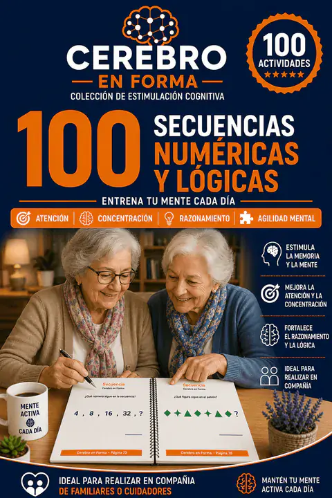 Portada del ebook 100 Secuencias Numéricas y Lógicas